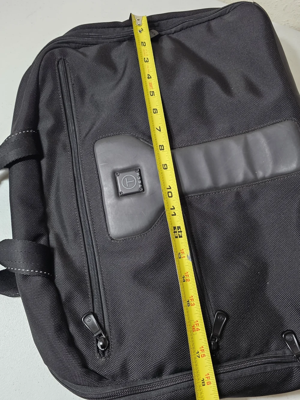 Tumi Tech Ballistic Nylon Computer Travel Messenger Shoulder Bag Black 57117D